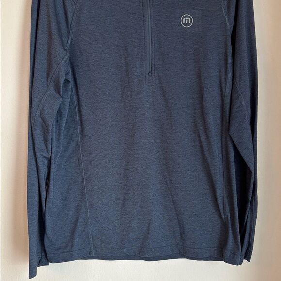 Travis Mathew Dark Blue Pullover men golf quarter zip lightweight performance S - Picture 3 of 7